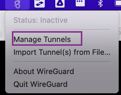 Manage Tunnels